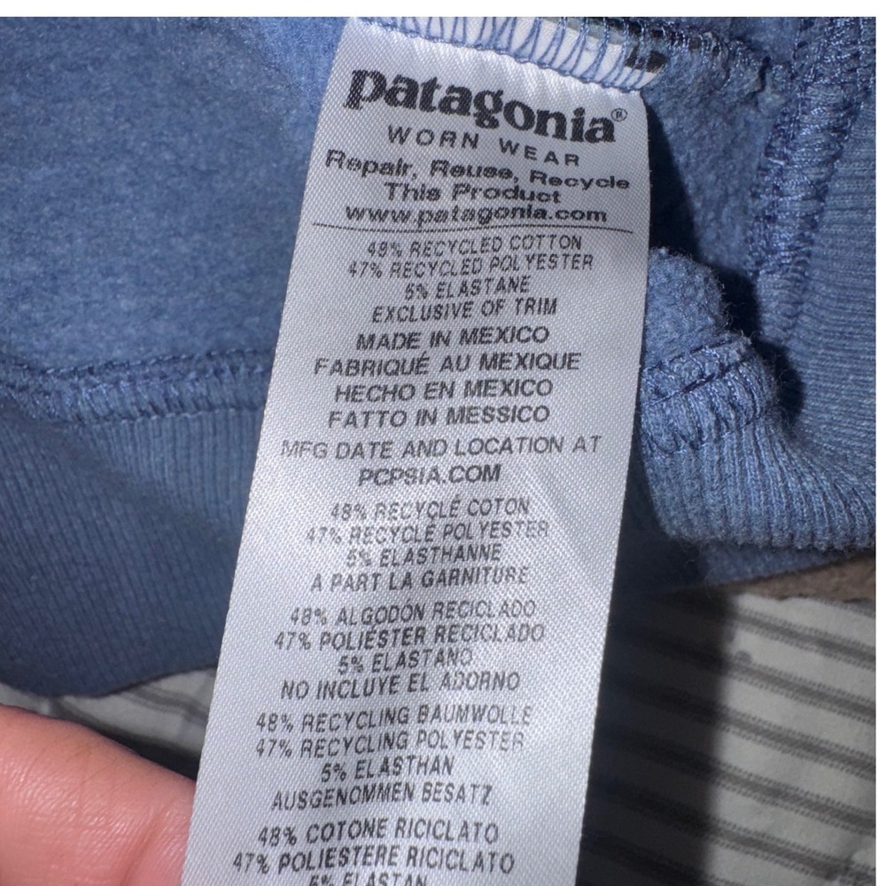 Patagonia Arched Fitz Crewneck Sweatshirt Sz L Recycled Cotton Blend Outdoor - Picture 6 of 6